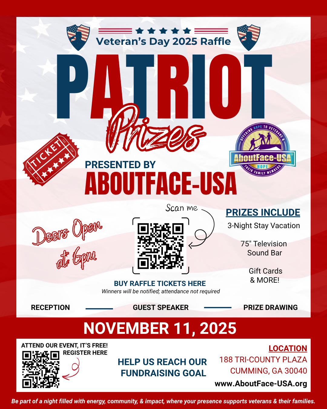 Support Our Heroes: Join the Veteran’s Day 2025 “Patriot Prizes” Raffle! 🇺🇸